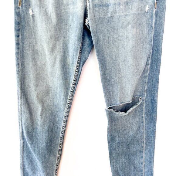 Rag & Bone Medium Wash Standard Issue Fit 1 Skinny Leg Distressed Denim Jeans 32 - Picture 4 of 8